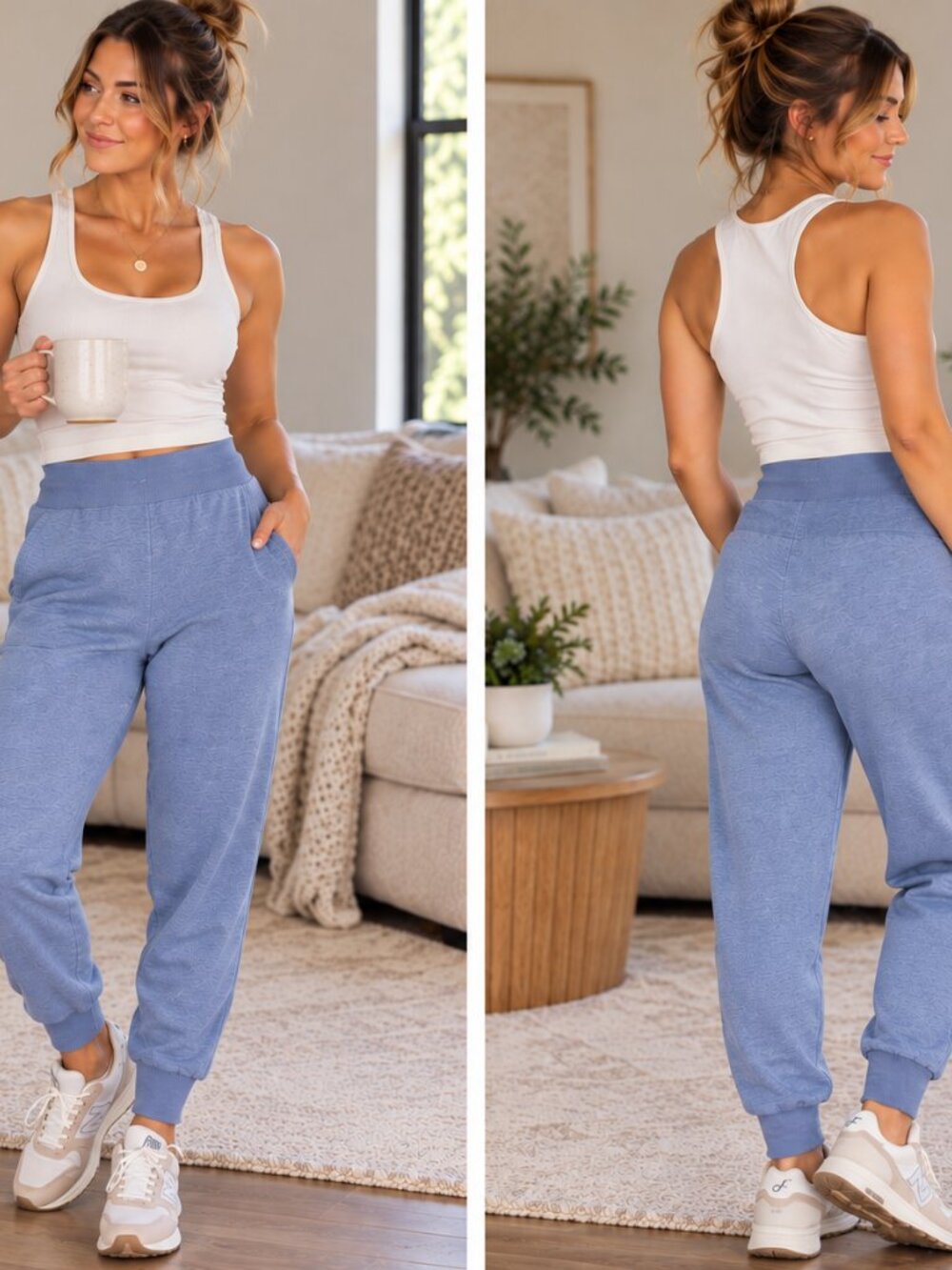 NWT Freely Athena Jogger Dusty Blue Small